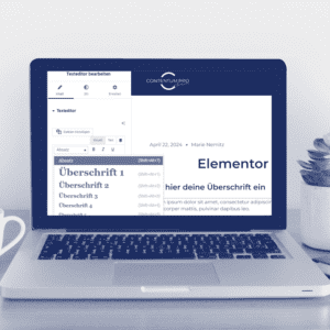 Elementor Text Editor.